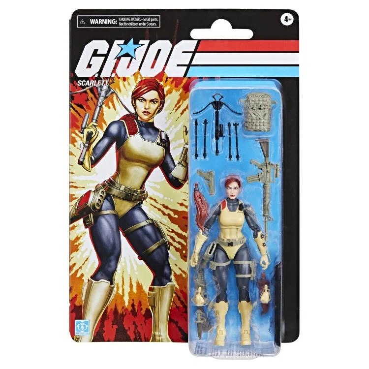 G.I. Joe Classified Series Retro Collection Scarlett Action Figure - 6-Inch Collectible Toy with Accessories for Display & Play | Perfect for Fans, Collectors & Nostalgic Gift Giving