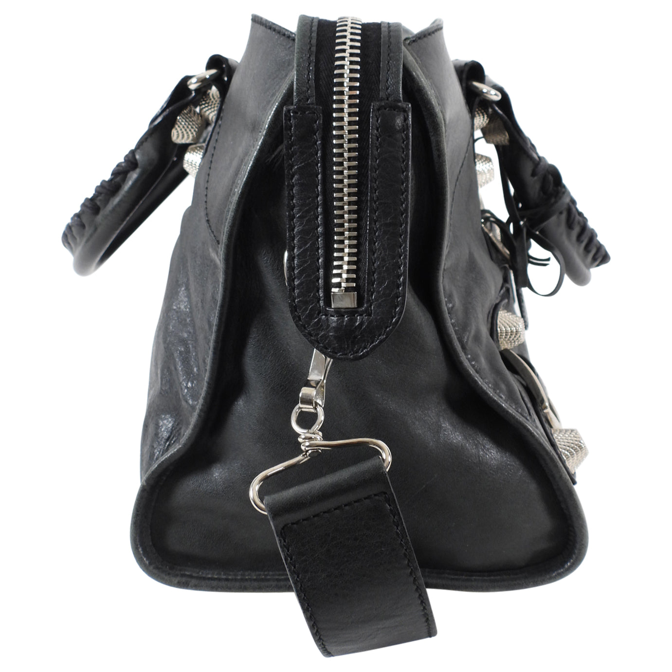 Balenciaga Dark Hunter Green Leather City Bag for Women - Stylish Designer Handbag for Work, Travel & Everyday Use