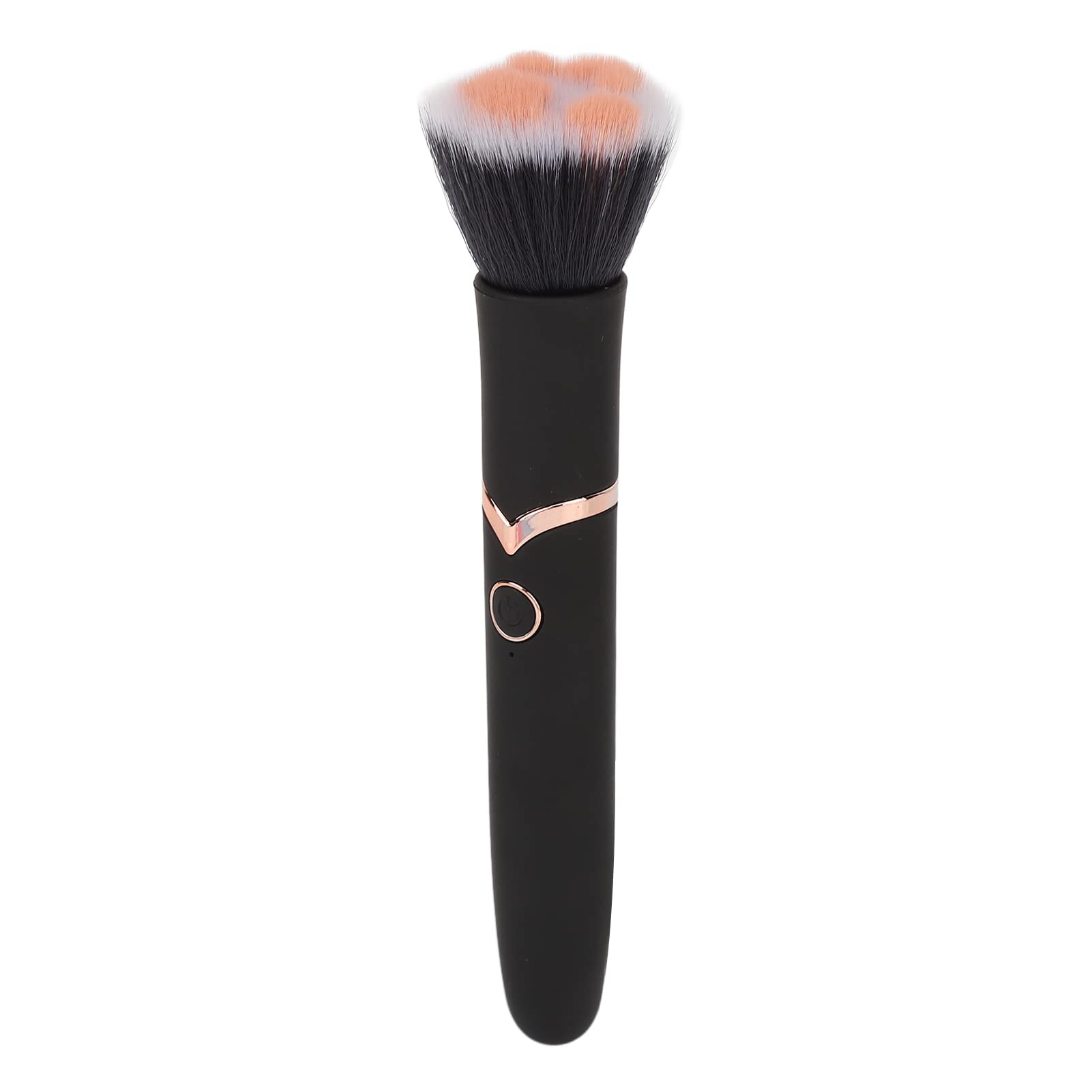 Electric Rotating Makeup Brush - 10 Speed Vibrating Foundation Brush for Flawless Blending & Contouring | Rechargeable Face Makeup Tool for Buffing & Massage | Perfect for Daily Makeup Routine & Professional Salon Use (Black)