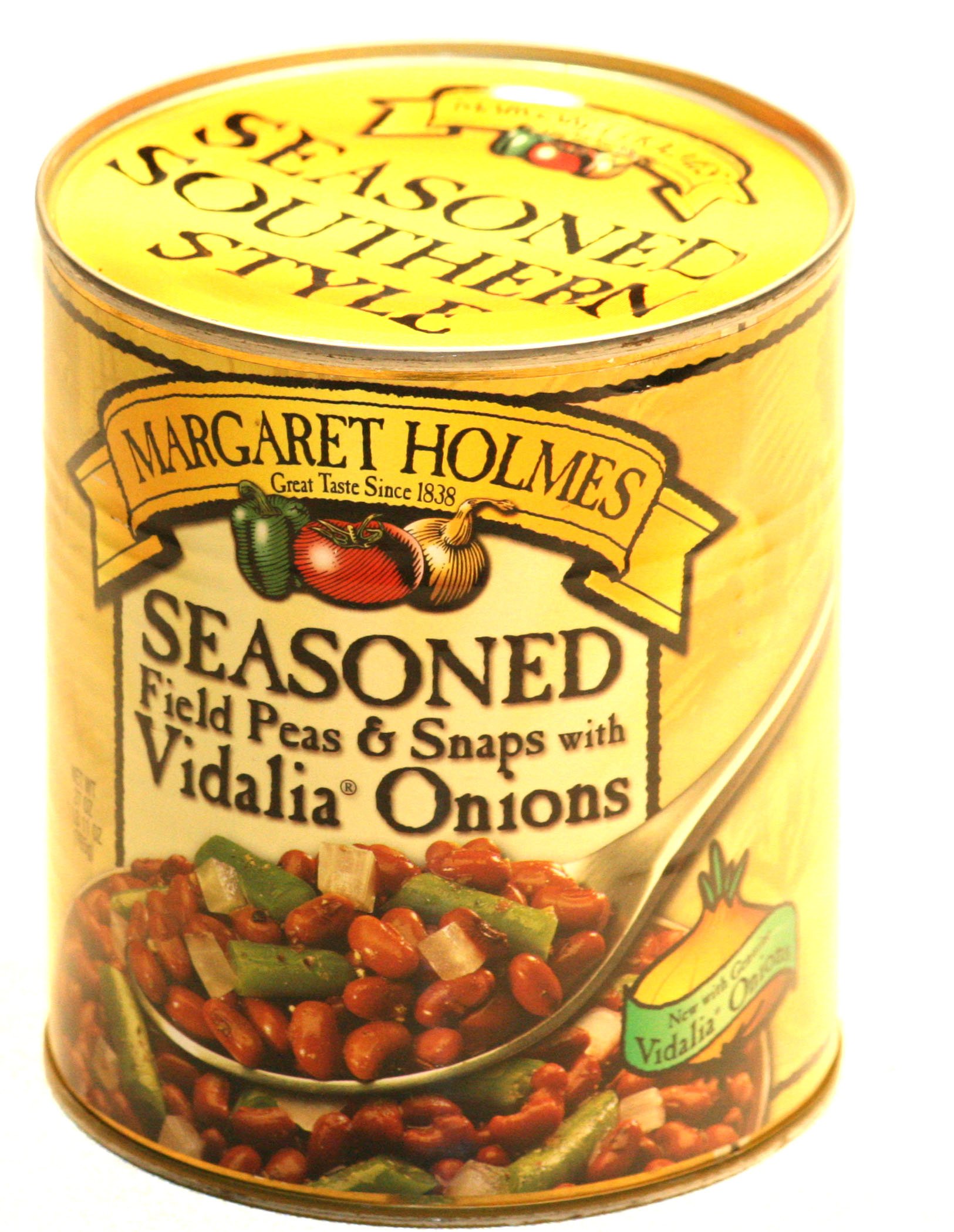 Margaret Holmes Seasoned Field Peas & Snaps with Vidalia Onions - 4 Pack | Southern Style Canned Vegetables | Perfect for Salads, Soups & Side Dishes