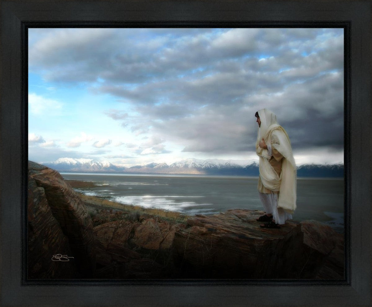 Alone Shepherd Gallery Wrap Canvas Art - Handmade Oil Painting for Living Room, Bedroom & Office Decor