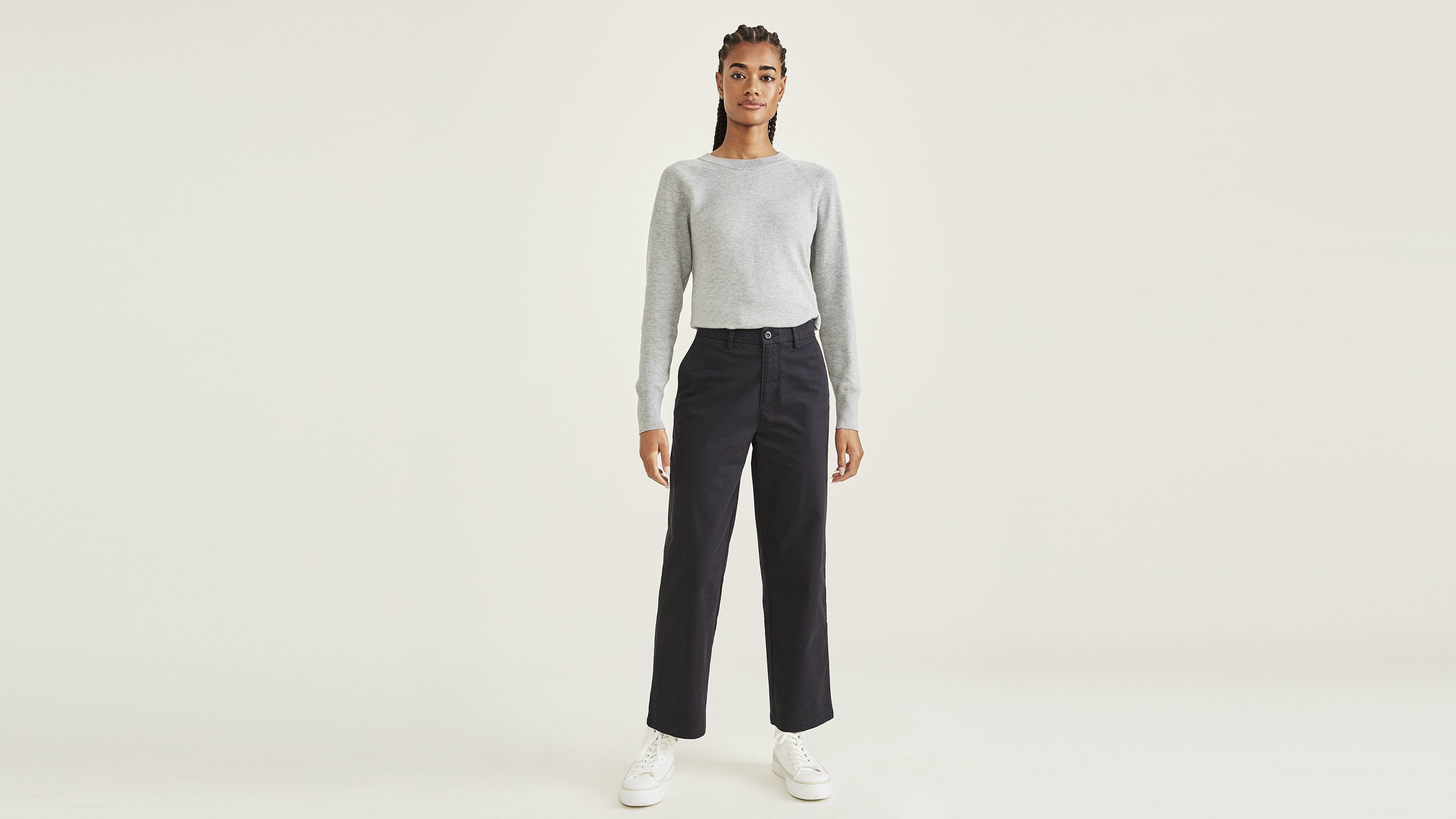 Premium Weekend Chinos for Men - High Waisted Straight Fit Casual Pants for Work, Travel & Everyday Comfort