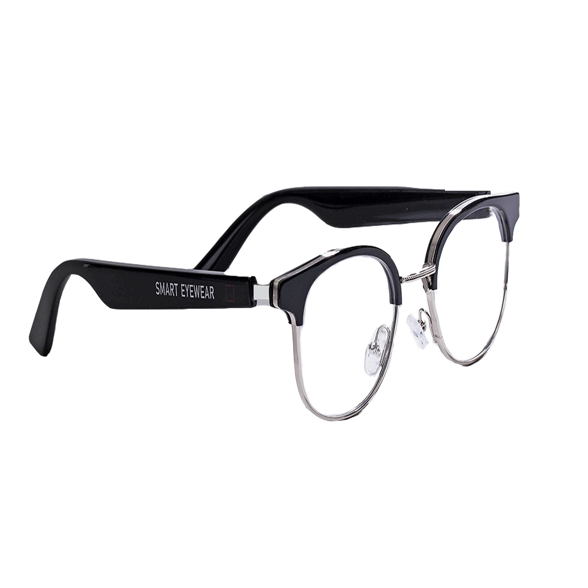 Meagtlva Smart Glasses with Blue Light Filtering Lenses & Open Ear Audio - Bluetooth Glasses for Music, Calls & Eye Protection (Men & Women) - Perfect for Work, Gaming & Outdoor Activities
