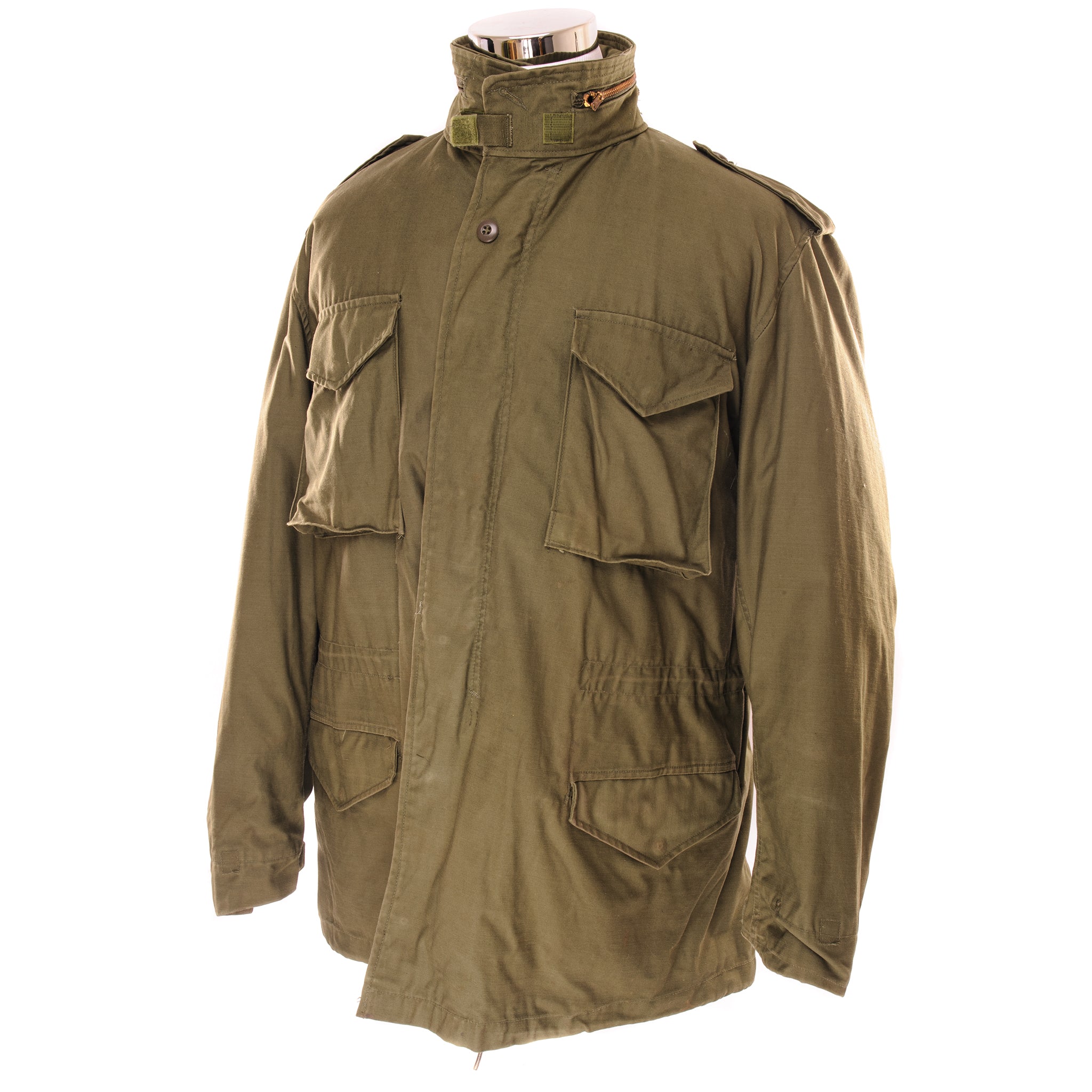 Vintage US Army M-1965 M65 Field Jacket - 1976 Military Surplus - Size Large Long - Olive Drab - Perfect for Outdoor Adventures, Hiking & Vintage Fashion