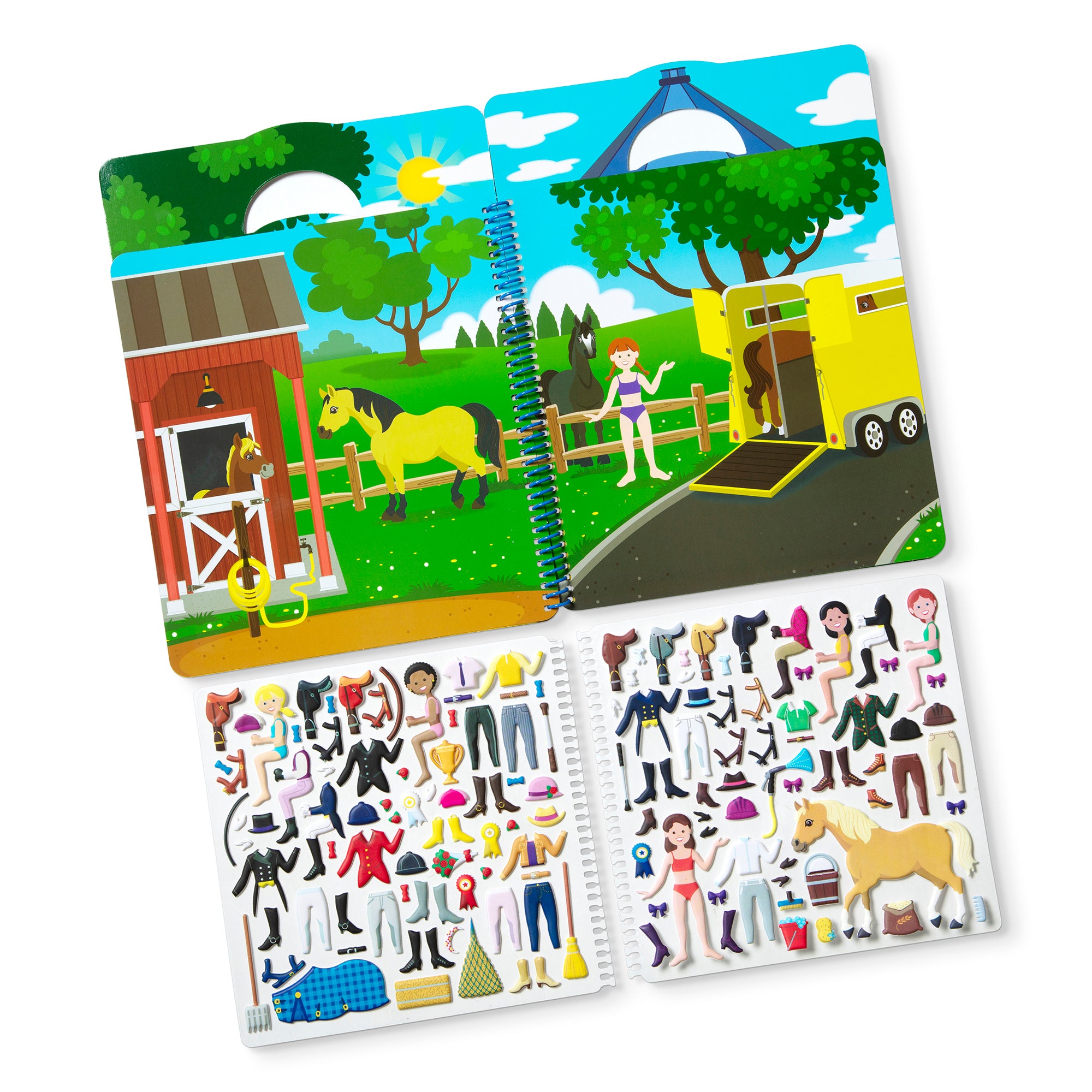 Puffy Sticker Activity Book for Kids - Fun Riding Club Theme | Perfect for Creative Play, Party Favors & Travel Entertainment