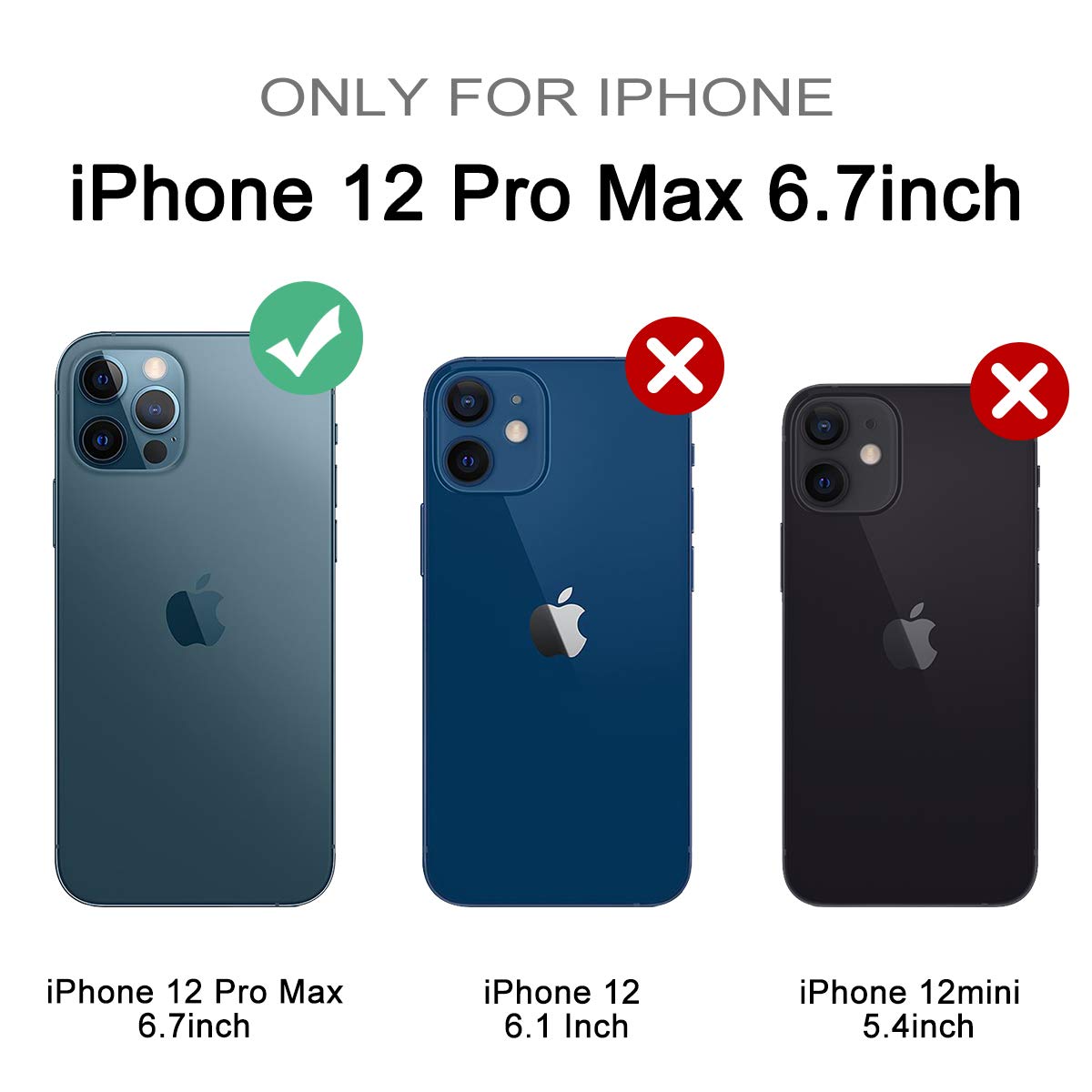 SURITCH Clear Shockproof Phone Case for iPhone 12 Pro Max 6.7-inch with Built-in Screen Protector | Full Body Protection Rugged Cover (Rose Gold) | Perfect for Outdoor Activities, Work & Daily Use