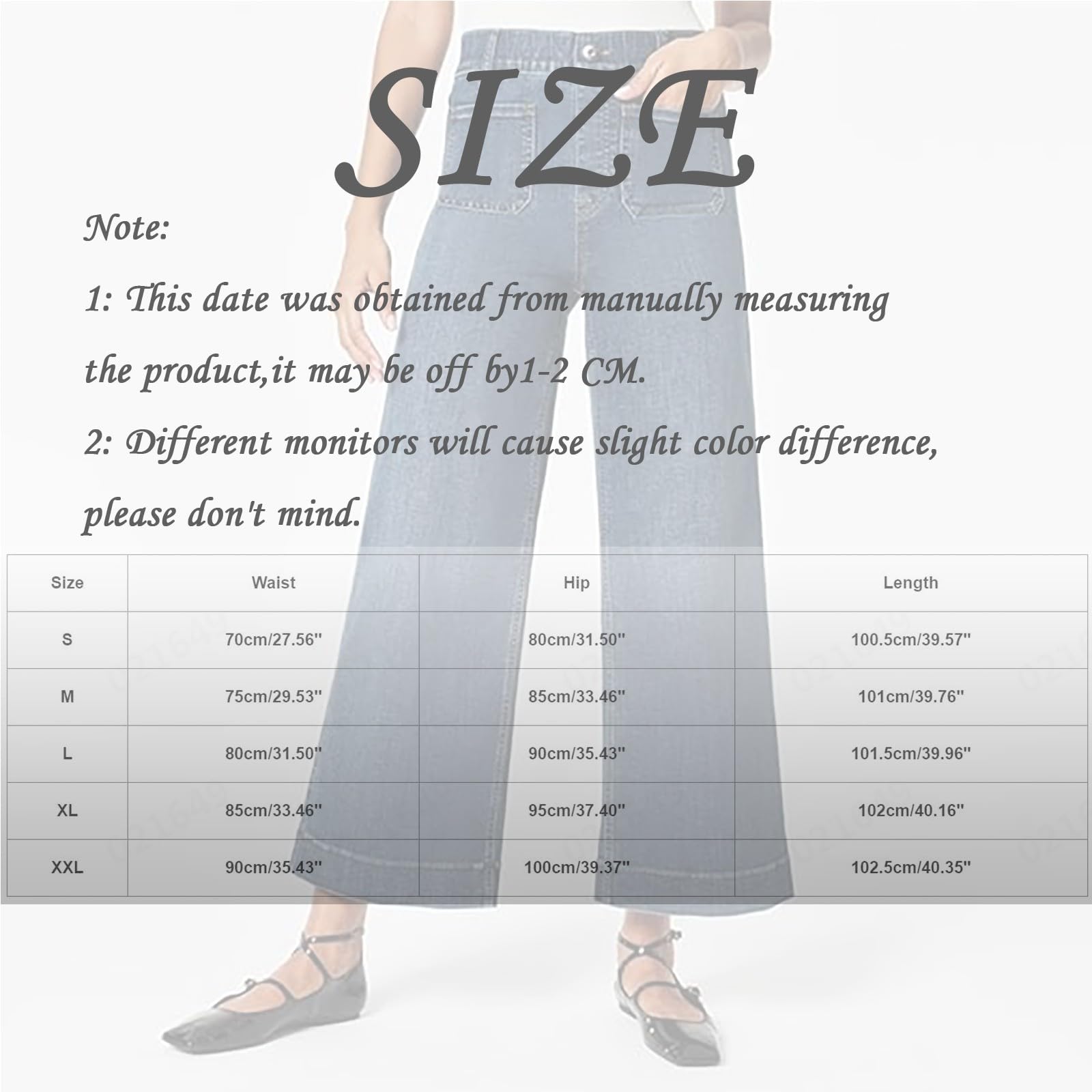 Stylish Cropped Wide-Leg Jeans for Women - High Waist Tummy Control Denim Pants | Perfect for Casual Outfits, Streetwear & Summer Fashion
