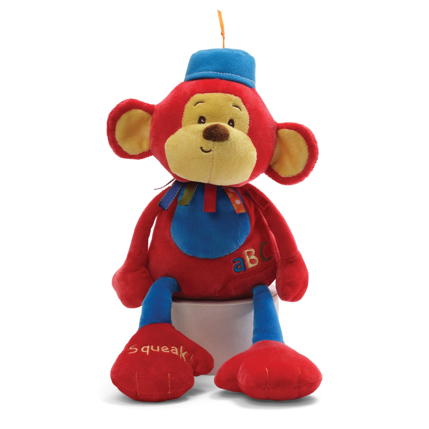 Gund Baby Fun Circus Monkeys The Monkey Rattle Toy - Soft Plush Stuffed Animal with Rattle Sound for Newborns & Infants | Perfect Baby Shower Gift & Nursery Decor