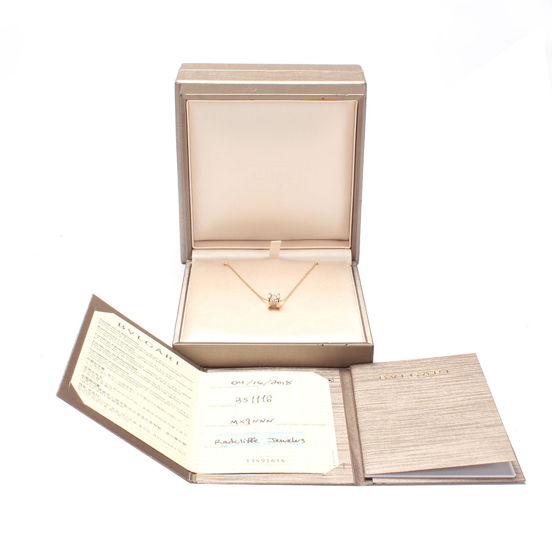 18K Gold Diamond B.zero1 Pendant Necklace for Women - Luxury Jewelry Gift for Anniversary, Birthday & Special Occasions