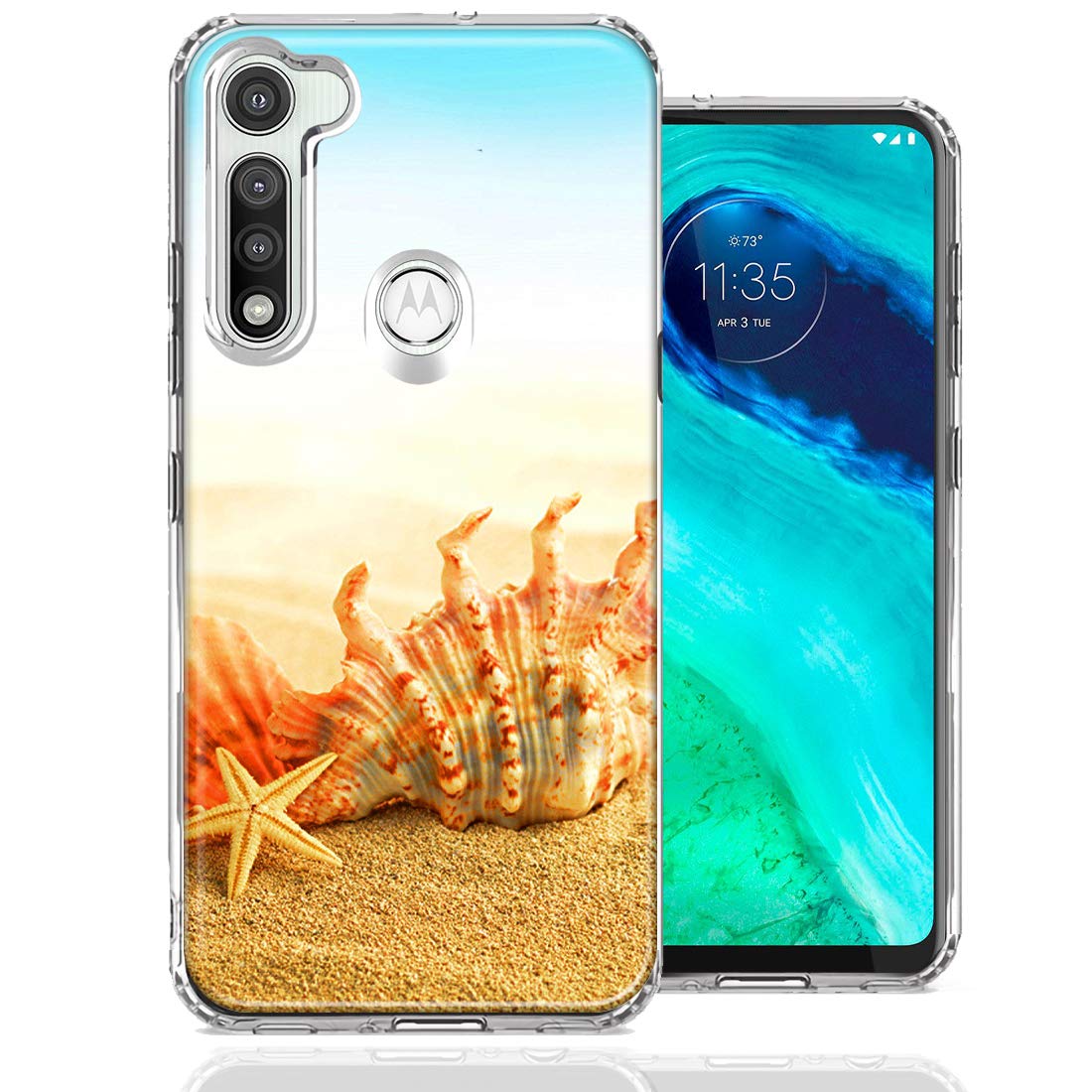 Motorola Moto G Fast Phone Case - Beach Shell Design for Protection & Style