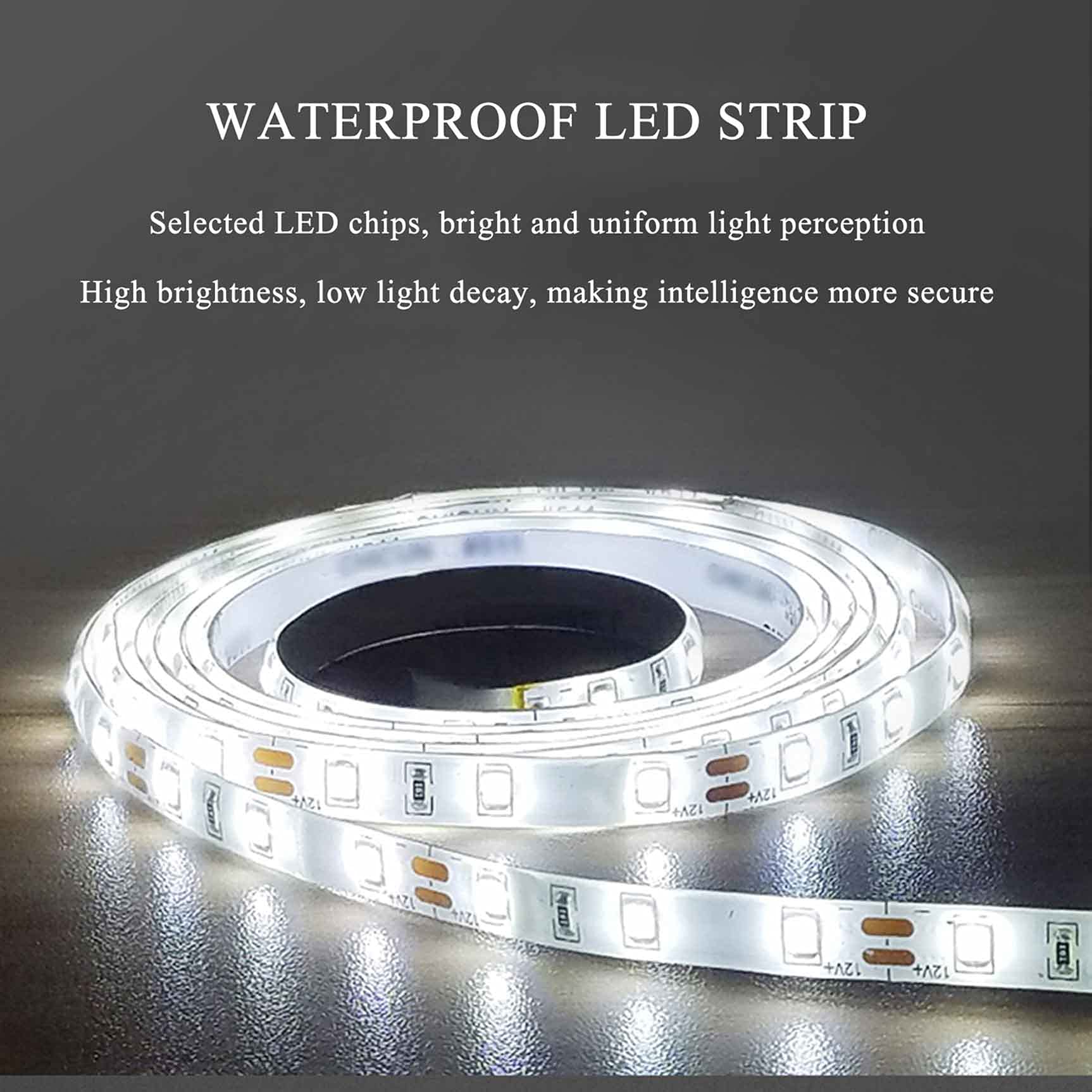 Premium LED Bathroom Mirror with White & Warm Light - 50cm/60cm/70cm/80cm IP54 Waterproof Wall-Mounted Makeup Vanity Mirror - Perfect for Bathroom, Dressing Room & Home Decor Lighting