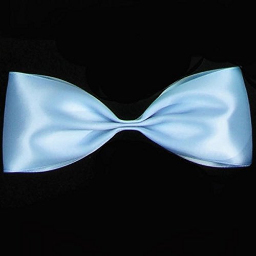 Misty Blue Double Face Satin Craft Ribbon - 3.2mm x 330 Yards (100m) for Gift Wrapping, DIY Projects, Scrapbooking & Wedding Decorations