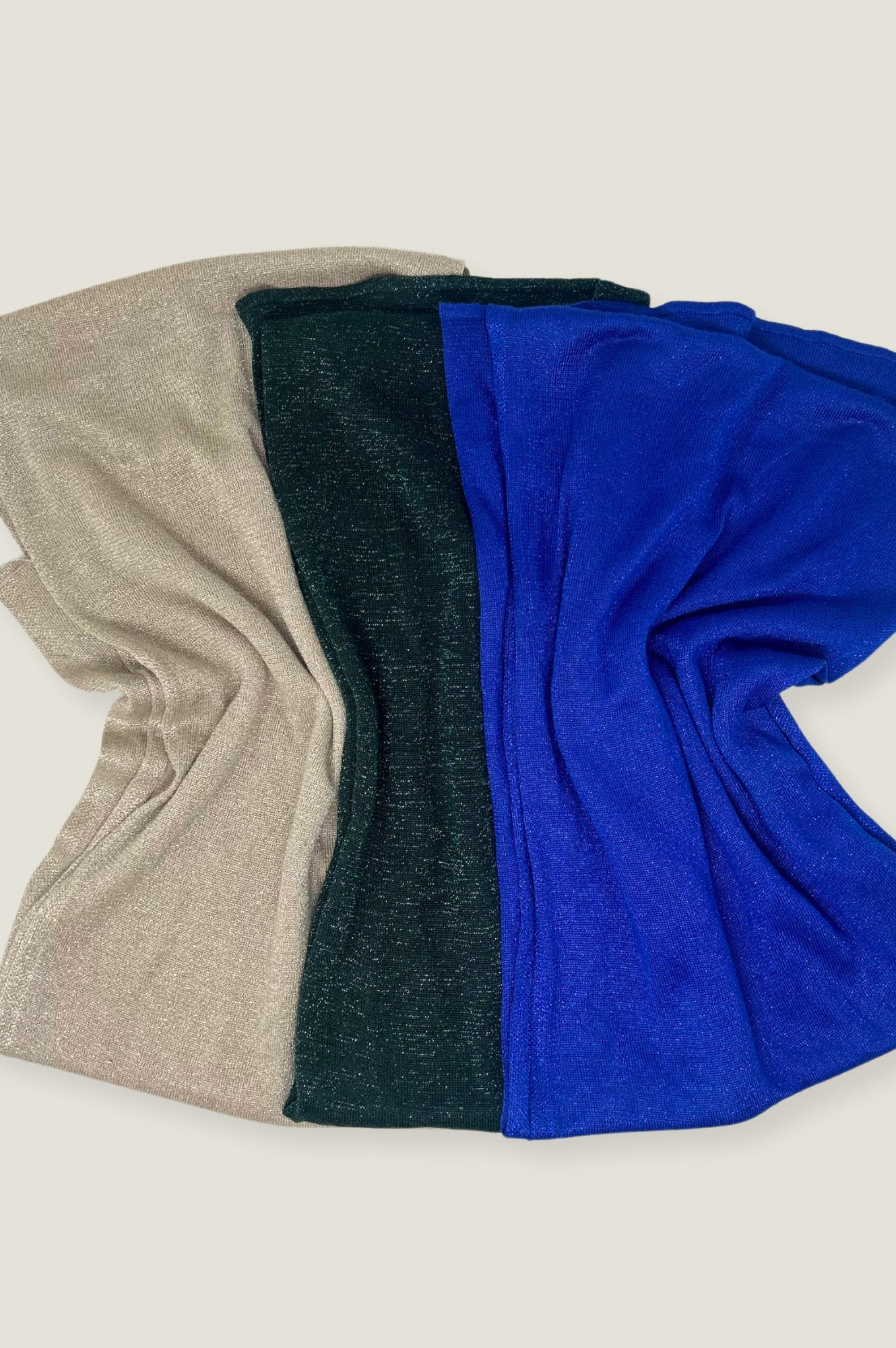 Lurex Scarf for Women - Soft & Shiny Green Metallic Wrap - Perfect for Parties, Weddings & Evening Events