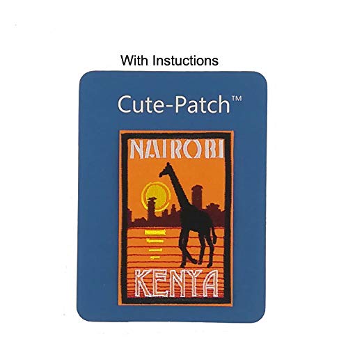 African Wildlife Animal Iron-On Patch - 3.5
