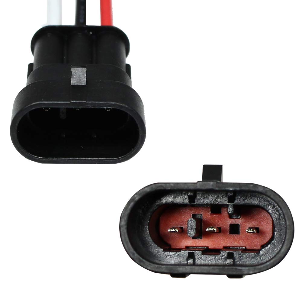 3 Pin Waterproof Electrical Connector 16 AWG - Male & Female Automotive Wire Connectors for Car, Truck, Boat - 5 Pack - Secure Wiring for Harsh Weather & Marine Environments