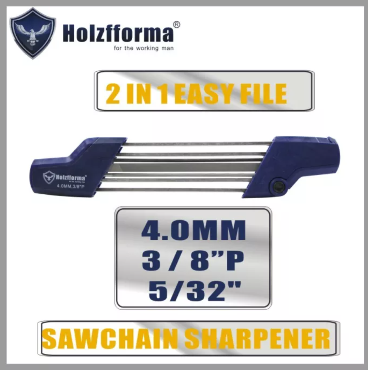 2 in 1 Chainsaw Chain Sharpener - 1/4