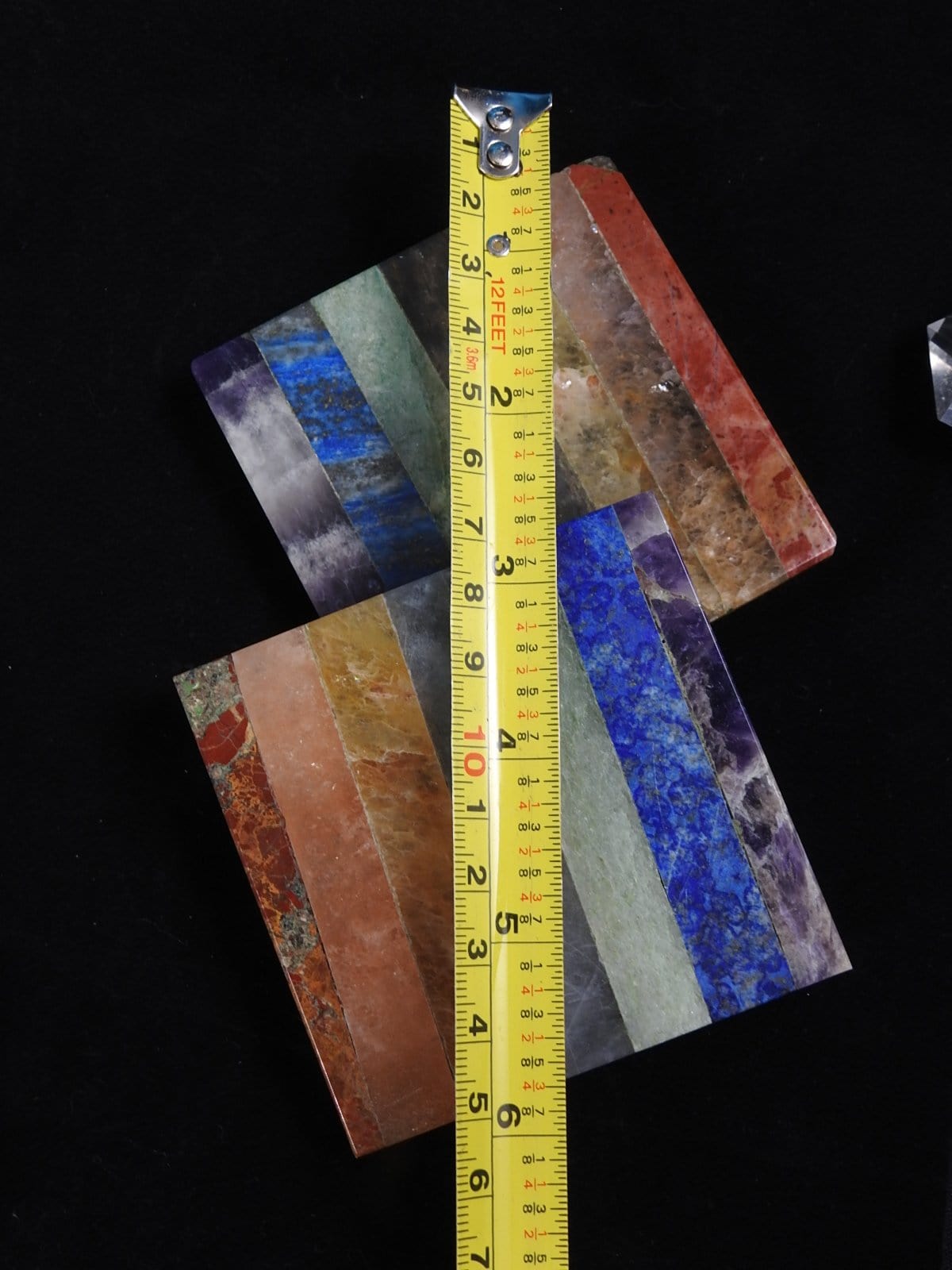 Chakra Energy Plate - Small Healing Stone for Meditation, Yoga & Spiritual Balance - Perfect for Home, Office & Reiki Sessions