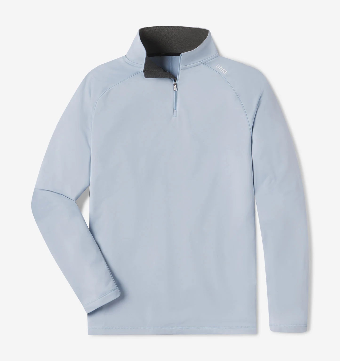 Men's Interlock Quarter Zip Pullover Sweater - Lightweight & Breathable Sky Blue Casual Top for Outdoor Activities & Office Wear