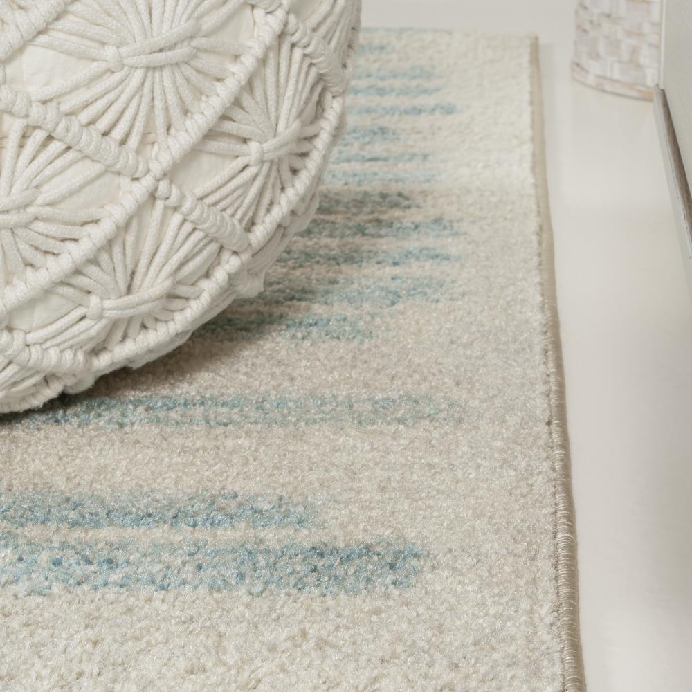 Khalil Modern Berber Stripe Area Rug - Soft Moroccan Style Non-Slip Living Room Carpet for Home Decor, Bedroom & Office