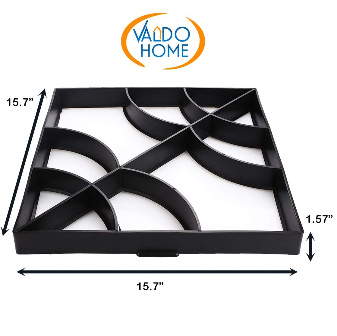 Valdo Home Reusable Concrete Paving Molds - DIY Walkway Path & Stepping Stone Maker for Garden, Patio, Yard & Outdoor Landscaping | Perfect for Creating Beautiful Pathways & Decorative Pavements