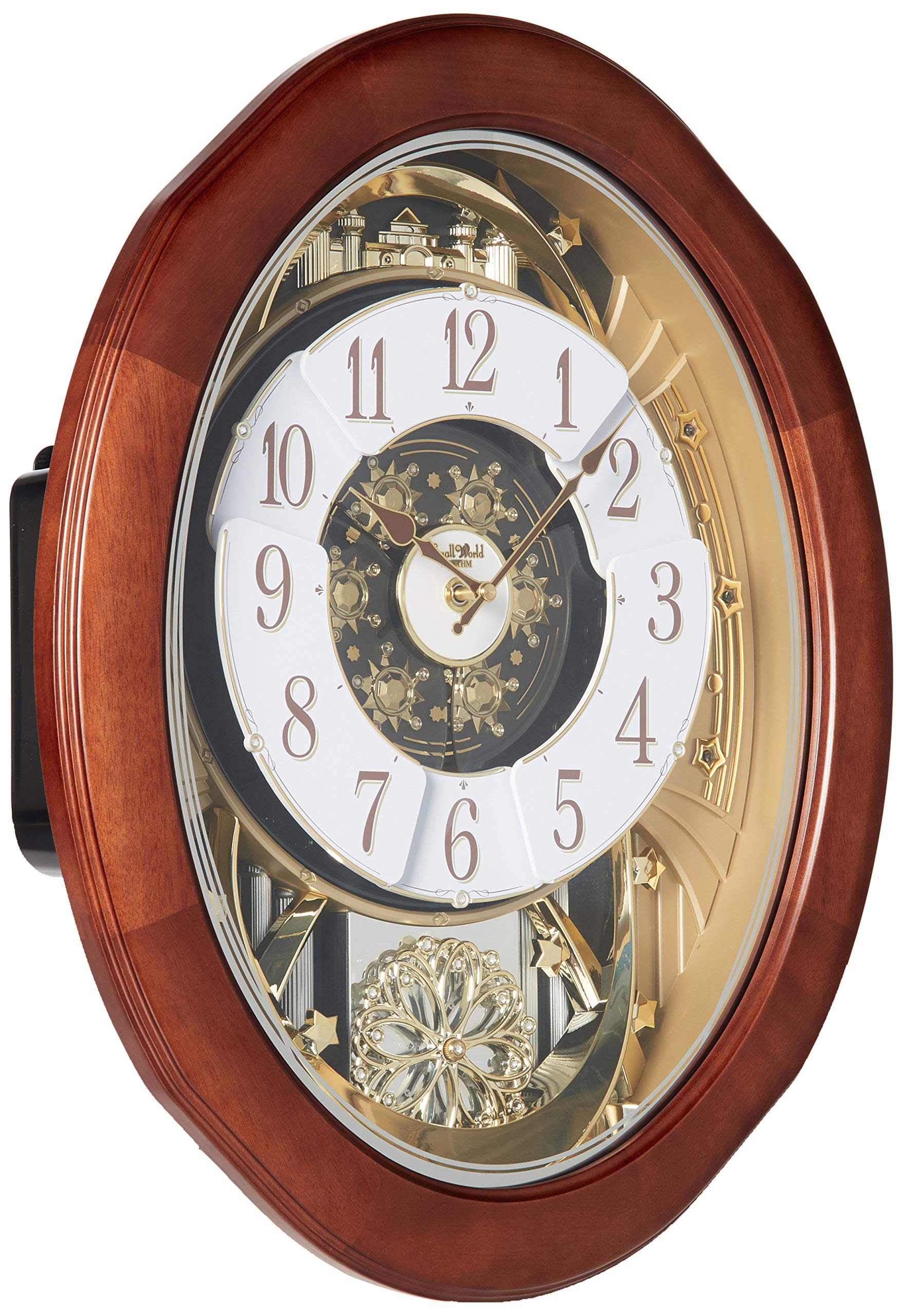 Rhythm Clocks Magnificent Magic Motion Clock - Battery Operated Wall Clock with Smooth Silent Movement | Perfect for Living Room, Bedroom, Office & Home Decor