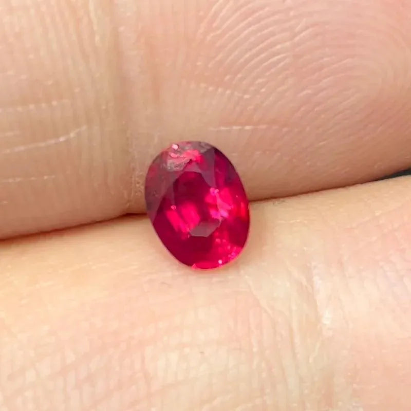 Natural 1.02ct Pigeon Blood Red Ruby Gemstone - Certified High-End Custom Jewelry with International Lab Report - Perfect for Engagement Rings & Luxury Gifts