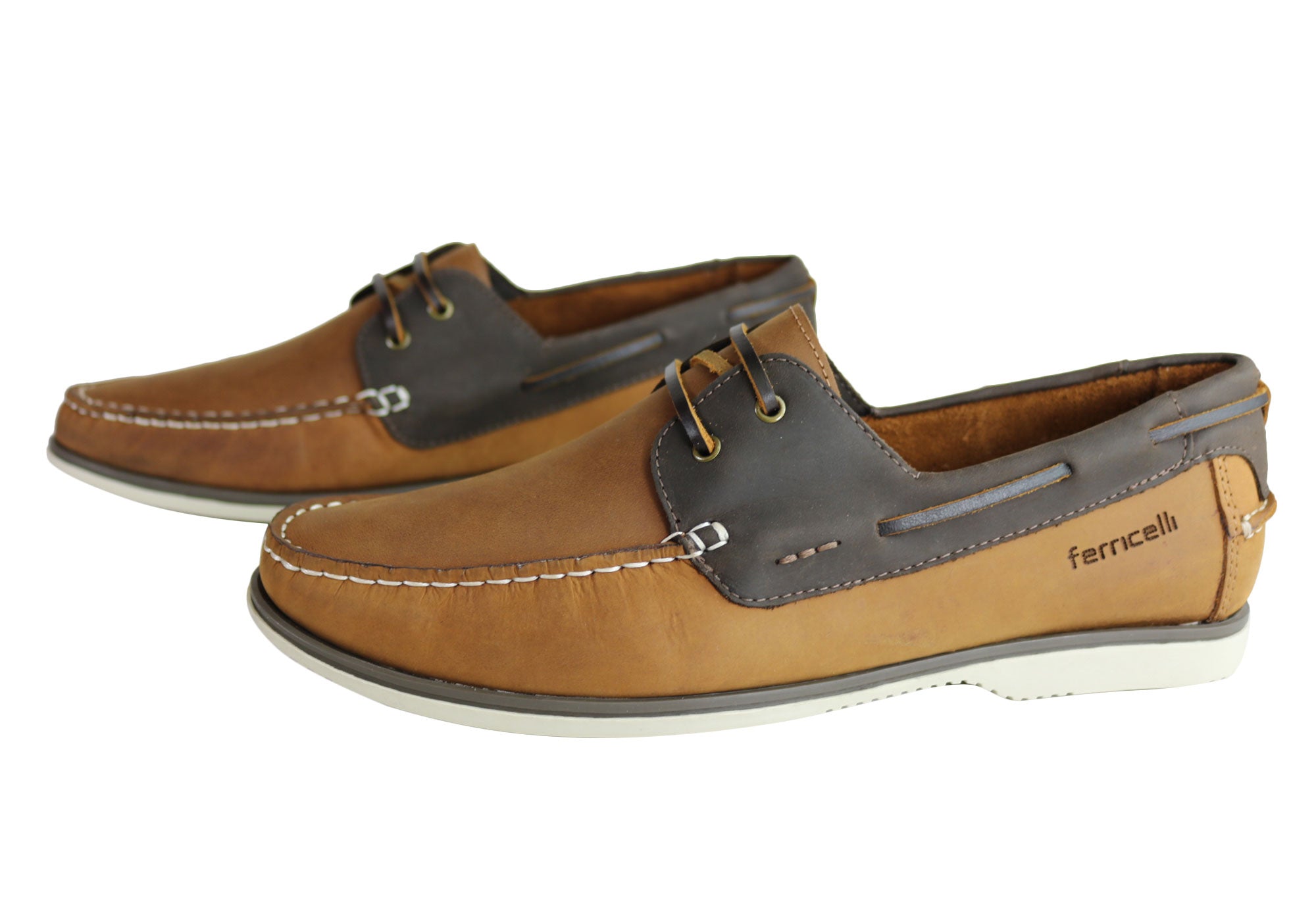 Ferricelli Gordon Men's Casual Leather Lace-Up Shoes - Handmade in Brazil - Comfortable & Stylish for Everyday Wear, Office & Outdoor Activities