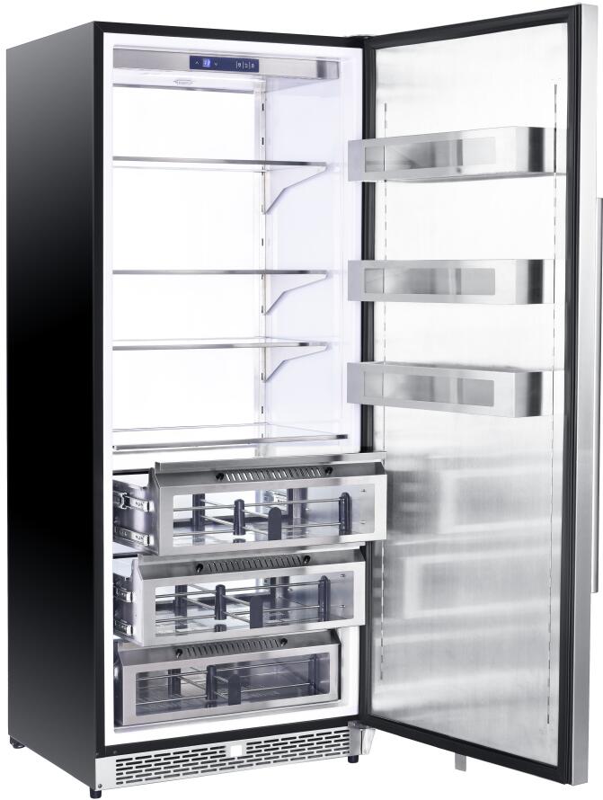 Forno 30 Inch Freestanding Refrigerator with Cologne Finish - 18.1 Cu.Ft Capacity, Energy Star Rated (Model FFRBI1821) | Perfect for Kitchen, Basement, or Garage Storage | Keep Food Fresh & Beverages Chilled