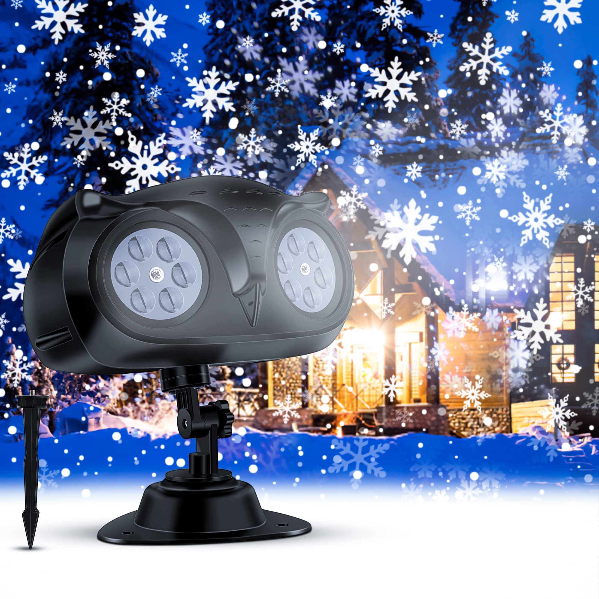 Waterproof LED Snowfall Lights for Outdoor Holiday Decor - Garden & Patio