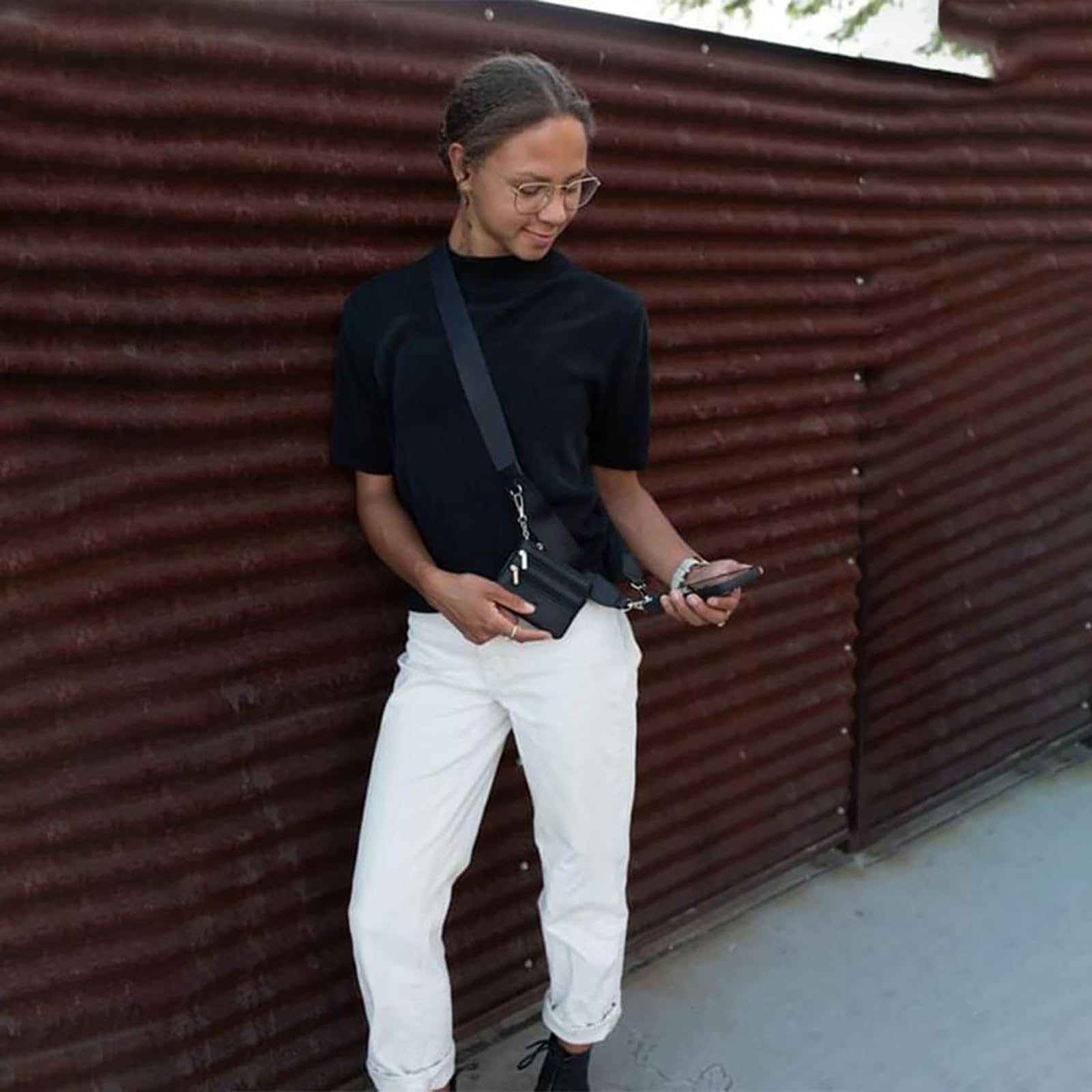 Save The Girls Phone Strap with Wallet - Zippered Pouch & Clip-On Crossbody Strap for iPhone, Samsung & Smartphones | Perfect for Travel, Shopping & Hands-Free Convenience