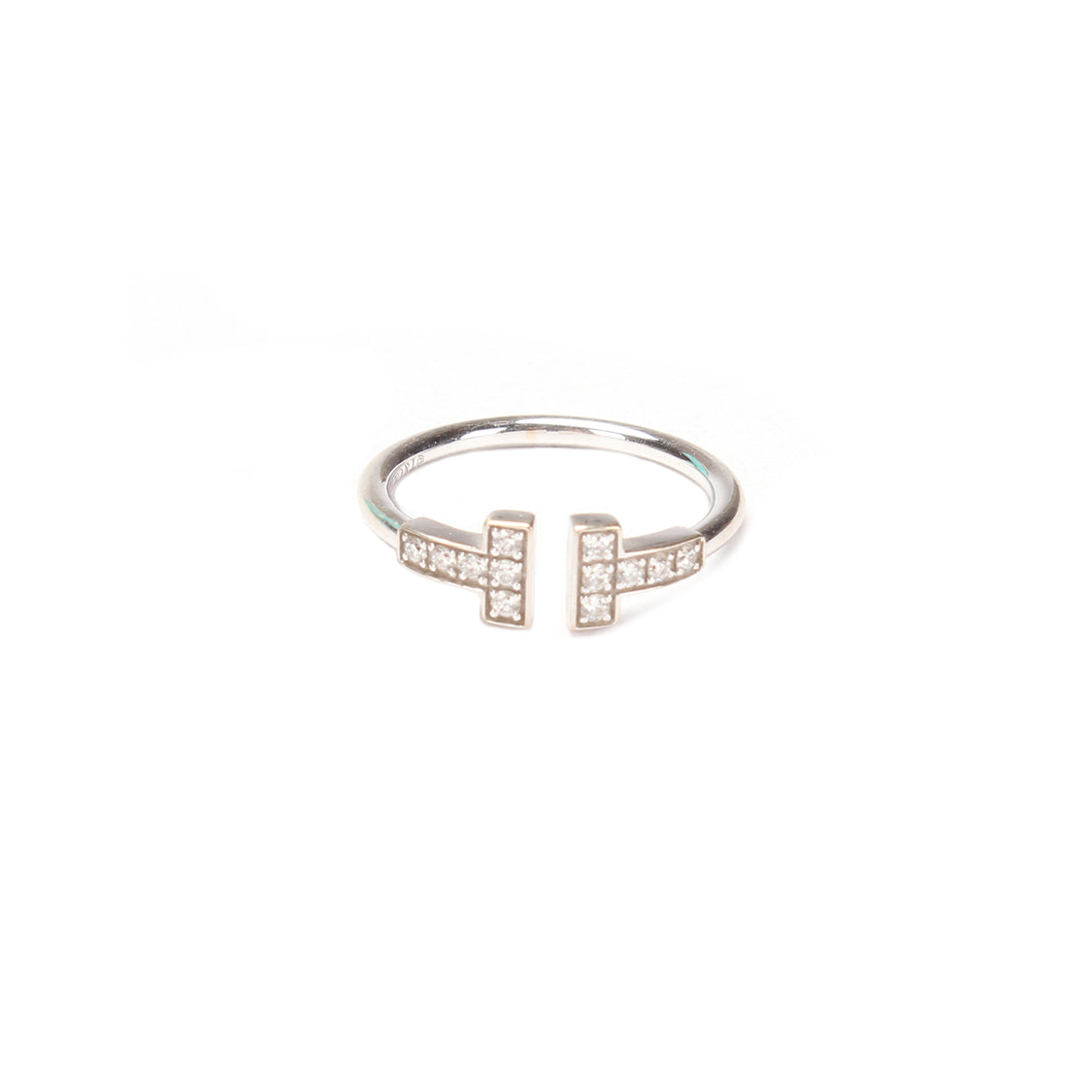 18K Gold T Wire Diamond Ring for Women - Elegant Stackable Wedding Band, Anniversary Gift, Everyday Jewelry for Special Occasions