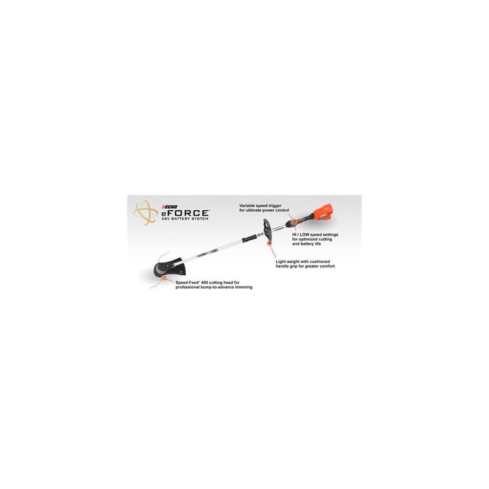 Echo DSRM2100BT eFORCE 56V 16-Inch Brushless Cordless String Trimmer (Tool Only) - Lightweight Weed Eater for Lawn Care, Yard Maintenance & Landscaping