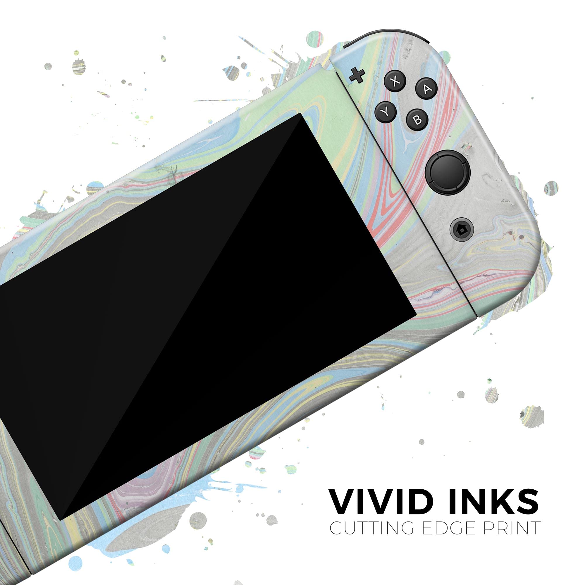 Nintendo Switch Dock Skin Cover - Scratch-Resistant Removable Vinyl Wrap with Marble Swirl Design | Protective Decal for Gaming Setup & Home Decor