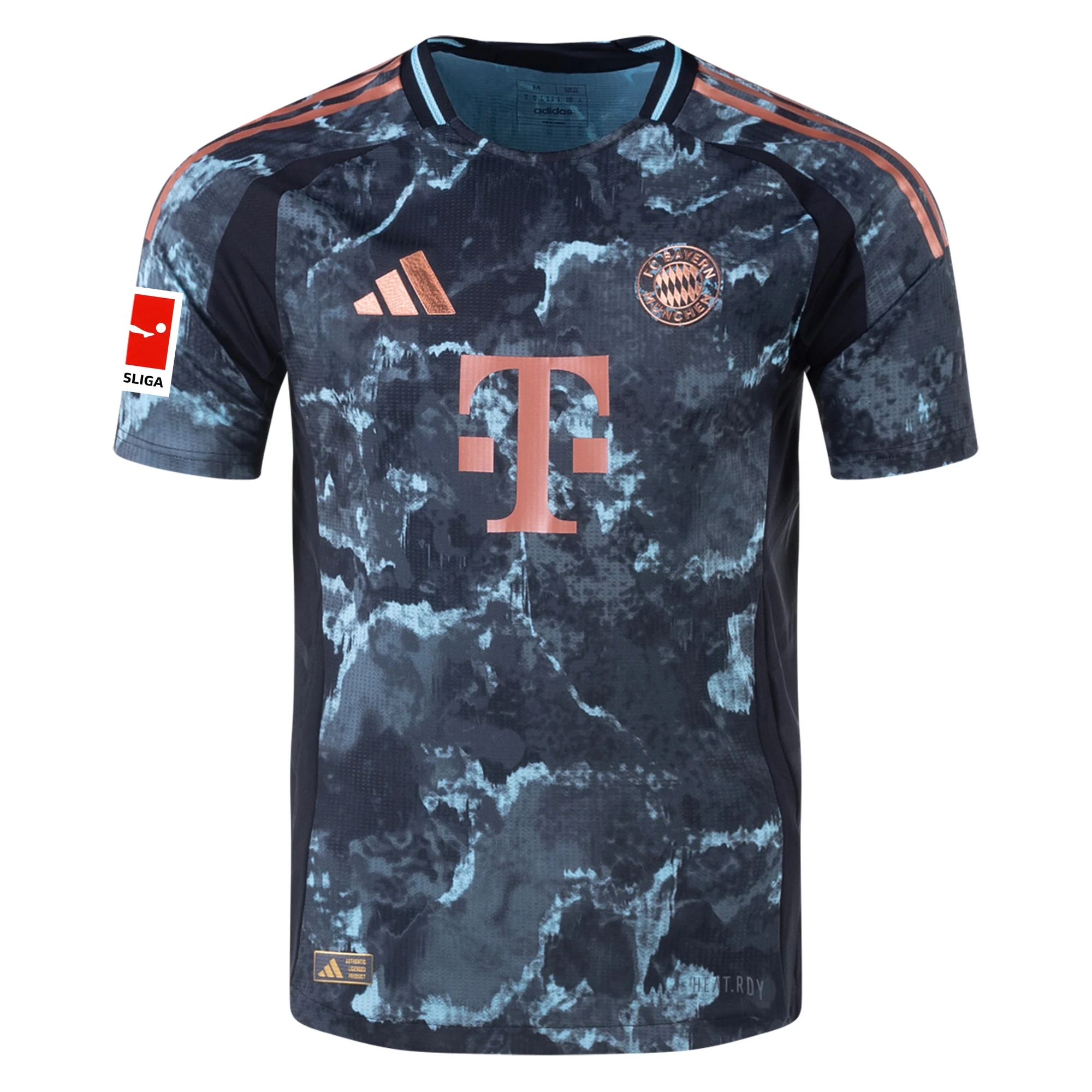 Adidas Bayern Munich Joshua Kimmich Authentic Away Jersey 2024-2025 Season - Black Copper Blue with Bundesliga Patch - Official Soccer Jersey for Fans & Players - Perfect for Matchdays, Training & Collecting