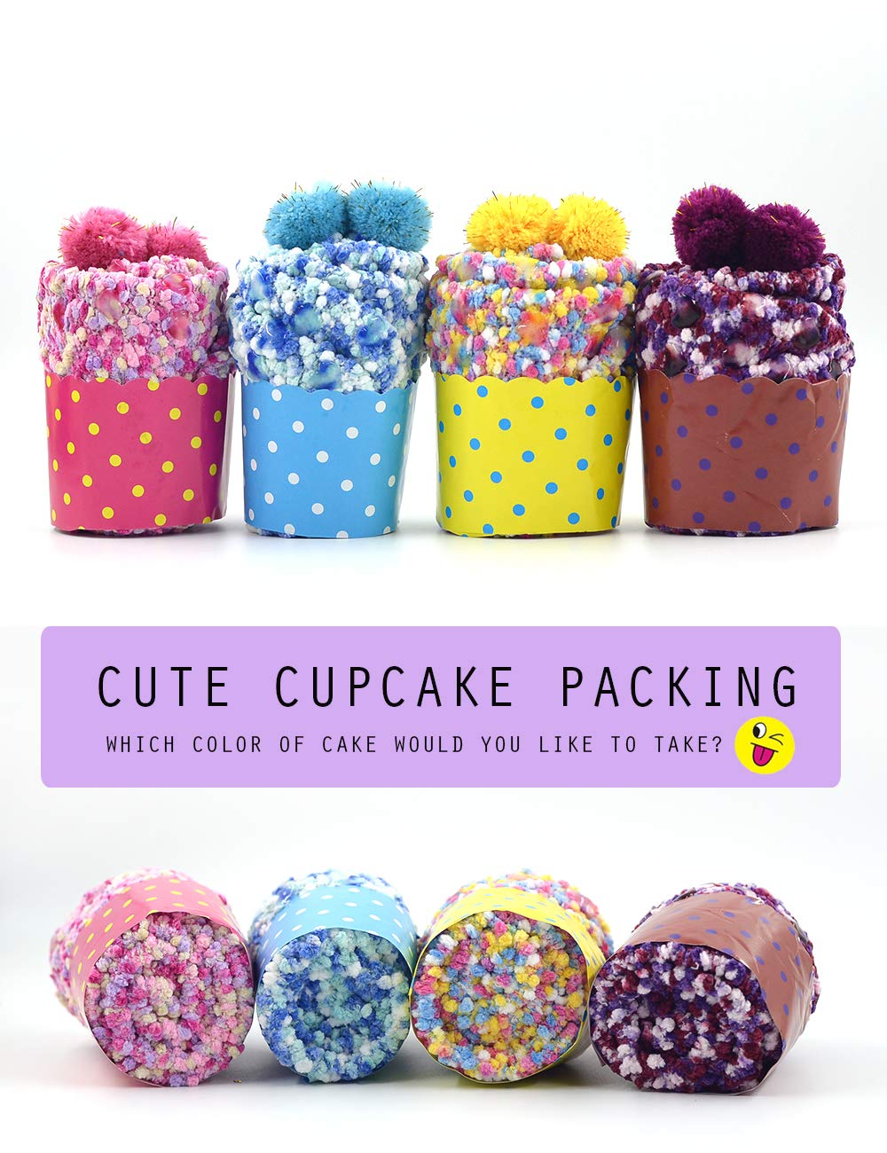 Cozy Women's Fuzzy Socks with Polka Dots - Non-Slip Slipper Socks for Winter Warmth, Cute Cupcake Pattern Gift Idea - Perfect for Lounge, Bedtime & Cold Weather Comfort