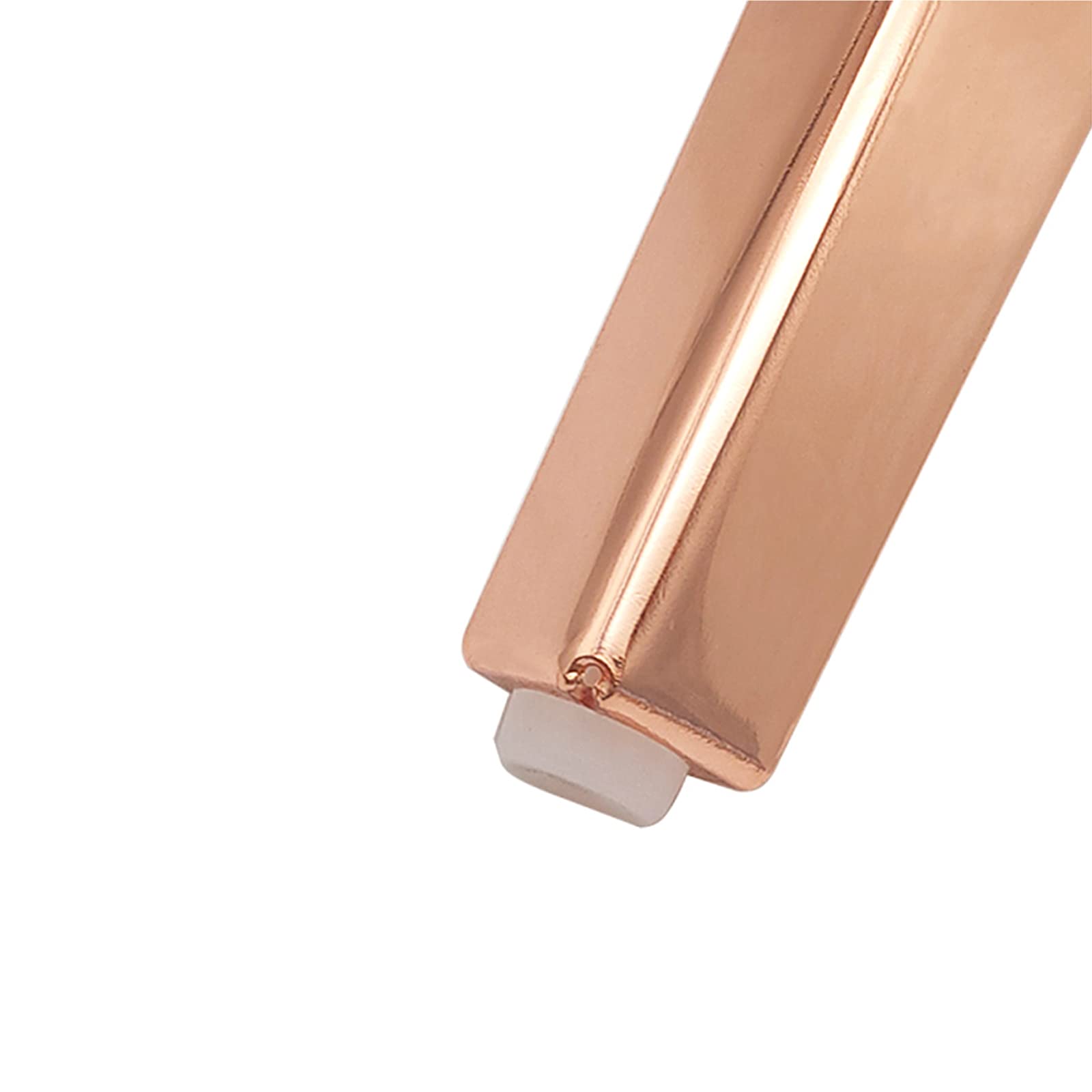 4 Pcs Rose Gold Metal Sofa Legs - Modern Diamond Triangle Furniture Feet for Cabinet, Cupboard, Chair, Coffee Table & Ottoman - 17cm Height with Screws - Perfect for Living Room, Bedroom & Office Decor