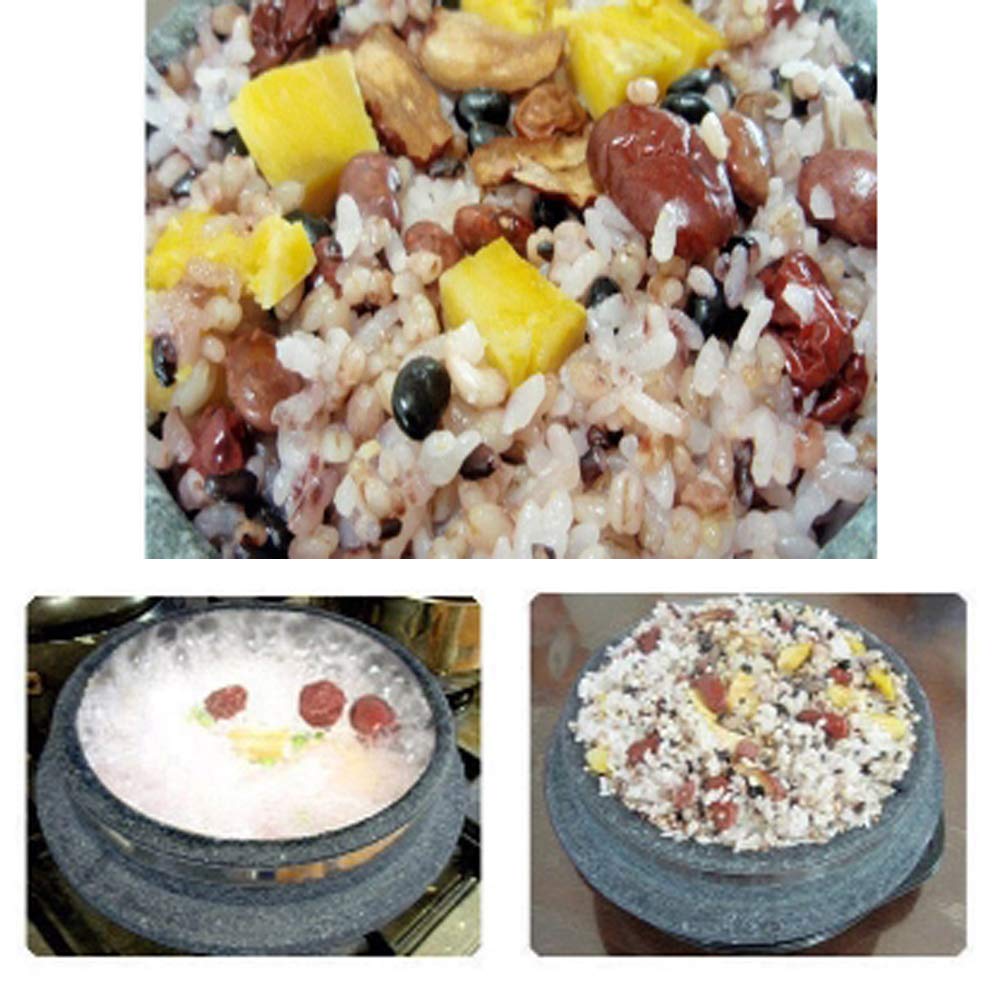Gentle Prince Traditional Korean Stone Rice Cooker - 18cm Non-Stick Pot for Nurungji & Scorched Rice - Perfect for 2-3 People (7.1x7.1x3.5 inches) | Ideal for Home Cooking, Korean BBQ, and Authentic Asian Meals