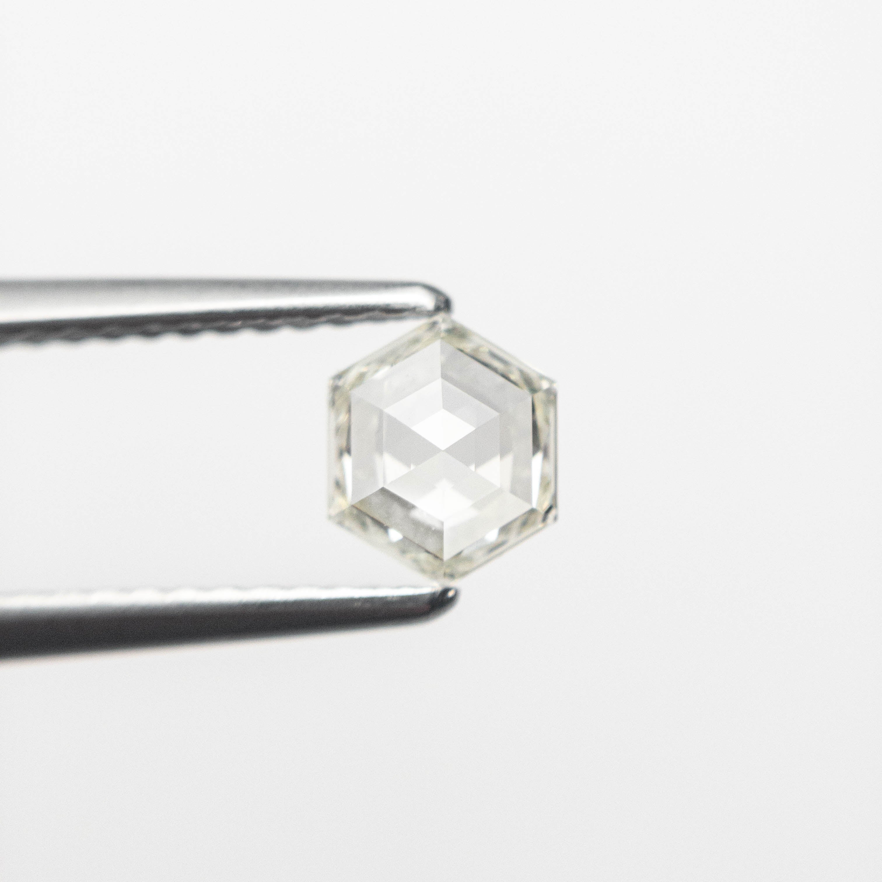 0.50ct VS1 K Hexagon Rose Cut Diamond (5.96x4.96x2.34mm) - Ideal for Engagement Rings & Unique Jewelry Designs