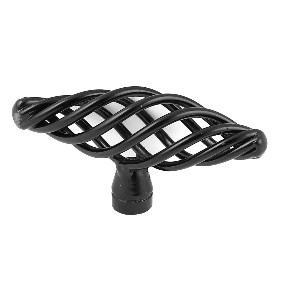 uxcell 7.4cm Long Black Birdcage Knob - Cabinet Pull Handle for Cupboard, Closet & Furniture (Vintage Home Decor, DIY Projects, Kitchen & Bathroom Upgrade)
