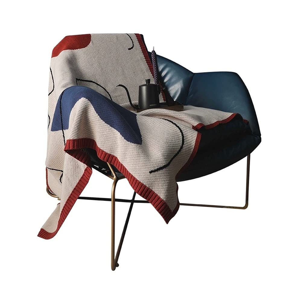 Premium Weighted Blanket - 100% Cotton Fleece Throw for Sofa, Armchair, Crib & Travel - 160x120cm Cozy Blanket for Stress Relief, Anxiety & Better Sleep - Perfect for Home Decor, Nursery, Stroller & Car Use