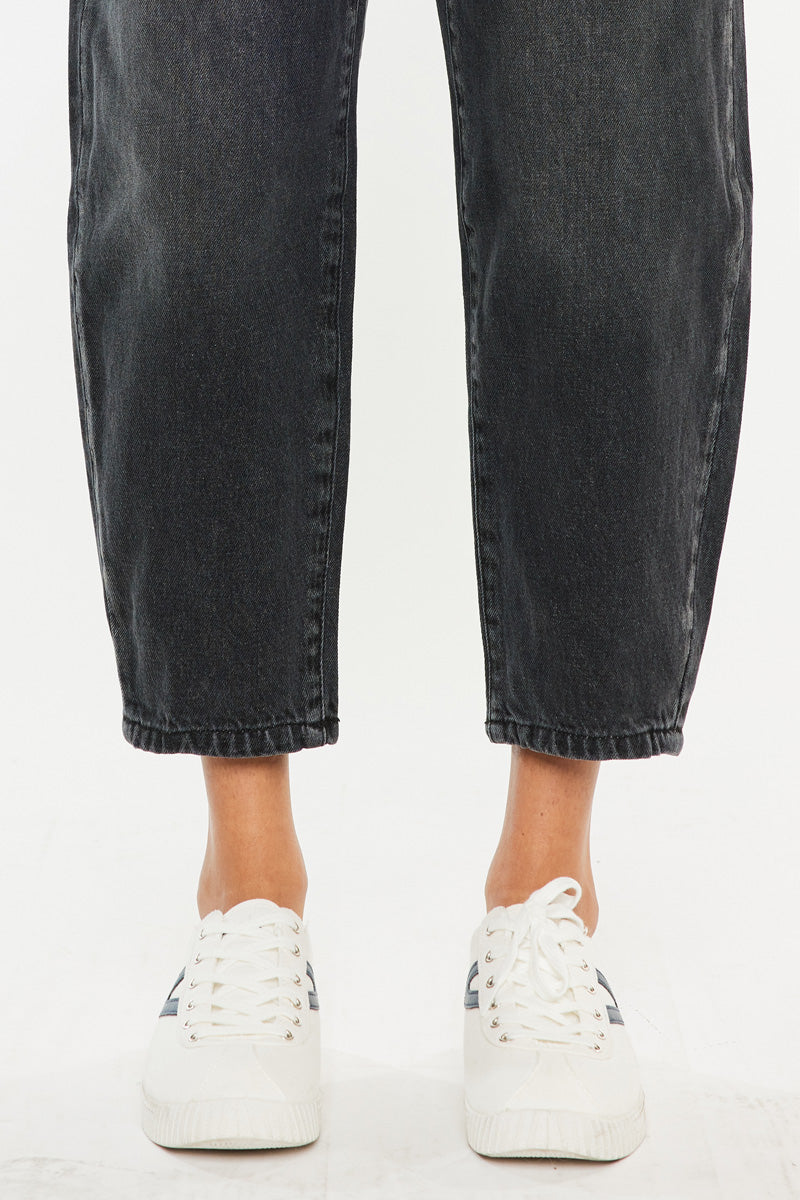 Ivy Ultra High Rise Balloon Fit Jeans for Women - Trendy Stretch Denim Pants, Comfortable & Flattering - Perfect for Casual Outings, Date Nights & Street Style Fashion