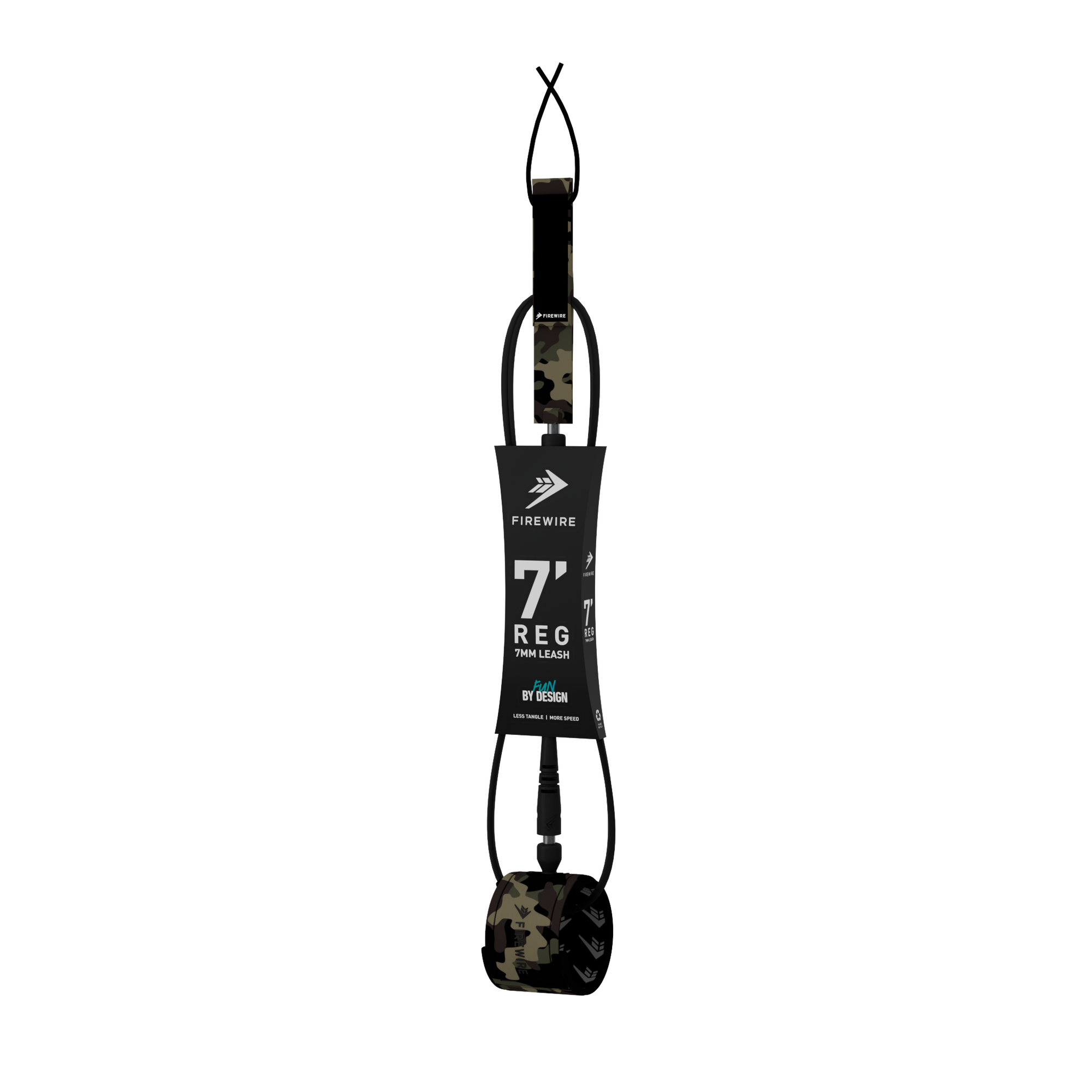 **Firewire 7'0 All Day 7mm Camo Surfboard Leash - Durable & Comfortable for All-Day Surfing, Perfect for Waves & Beach Adventures**