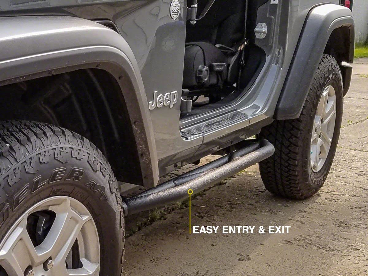 Barricade Rock Sliders for 2018-2023 Jeep Wrangler JL 2-Door | Heavy Duty Off-Road Protection | Perfect for Rock Crawling & Trail Riding
