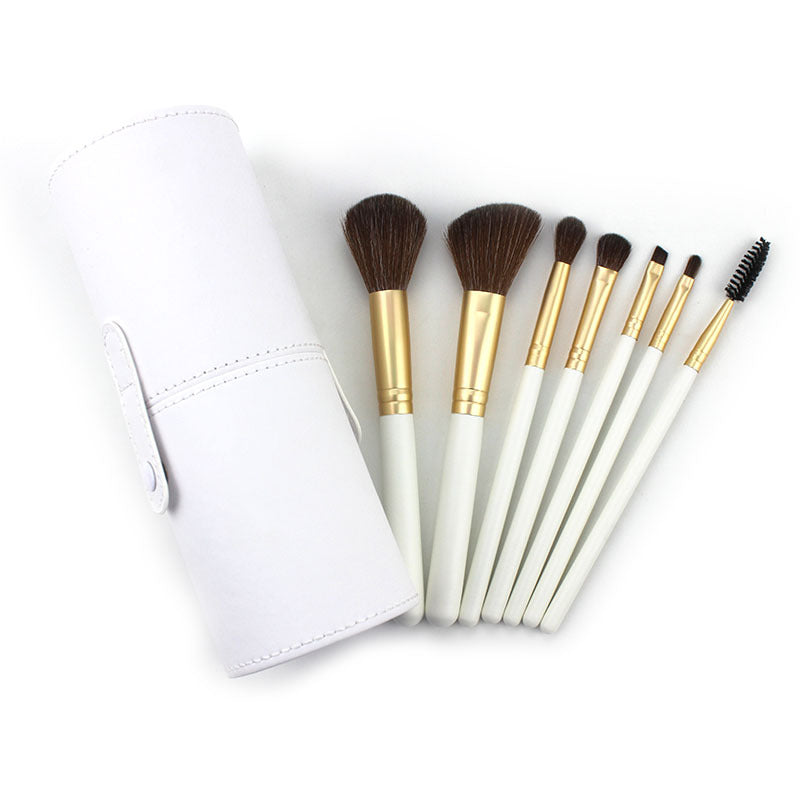 7-Piece Professional Makeup Brush Set for Flawless Face & Eye Application - Perfect for Daily Makeup, Contouring, and Blending