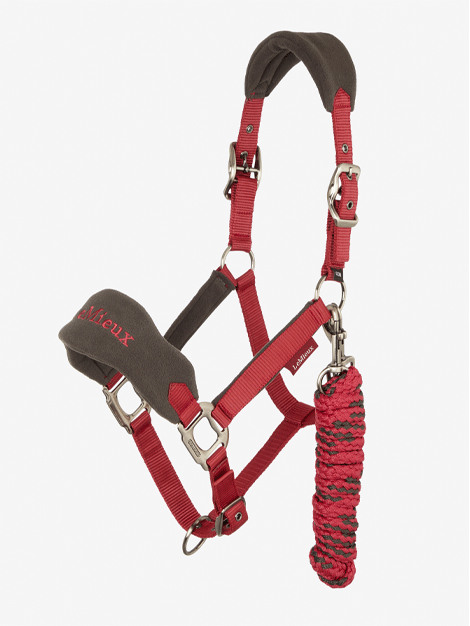 Le Mieux Vogue Fleece Headcollar and Lead Rope Set - Soft Horse Training Equipment for Riding, Grooming & Show Preparation