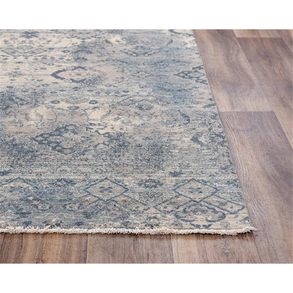 Alora Decor 9x12 Hybrid Rug - Beige Gray Blue for Living Room & Bedroom