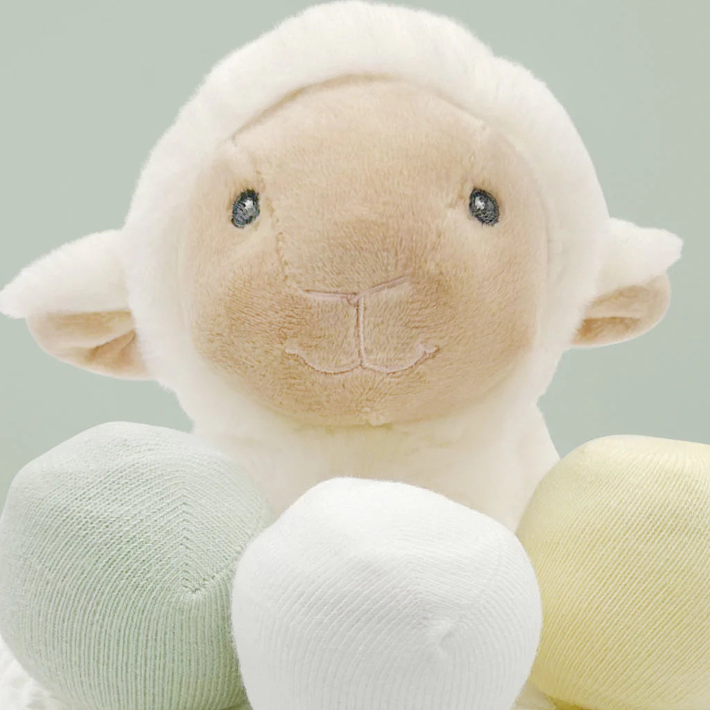 Little Lamb Diaper Cake - Gender Neutral Baby Shower Gift (LBG1056) | Perfect for Newborn Celebrations & Nursery Decor
