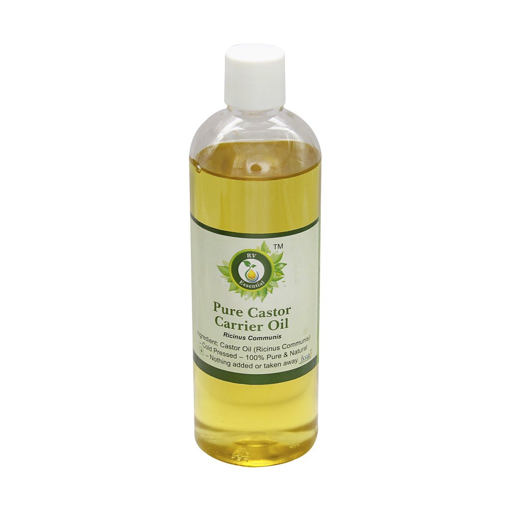 100% Pure & Natural Cold Pressed Castor Oil (Ricinus Communis) - 2 Pack (100ml x 2) for Hair Growth, Eyelashes, Skin Care & DIY Beauty Products | Carrier Oil for Essential Oils