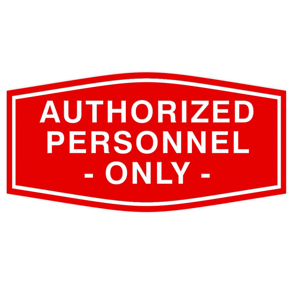 Authorized Personnel Only Sign - Red Warning Sign for Restricted Areas - Medium Size (12x18 Inches) - Ideal for Offices, Warehouses & Construction Sites
