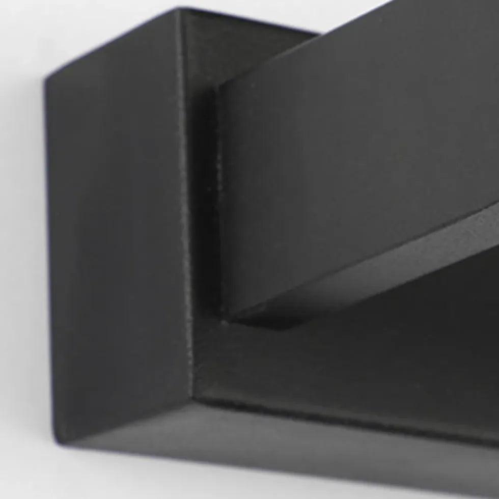 Black LED Tube Wall Lights for Bathroom - Modern Waterproof Vanity Lighting for Mirror, Shower, and Makeup Area